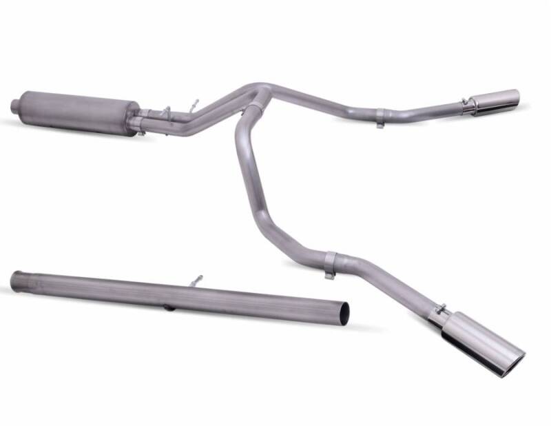 Gibson 19-23 Silverado/GMC Sierra 1500 5.3L Crew Cab Cat-Back Dual Extreme Exhaust Secondary image