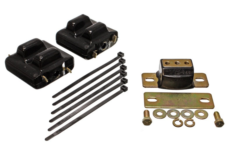 Energy Suspension 87-91 Suburban C10-C30 2WD Black Motor & Transmission Mounts-Zinc Finish Secondary image