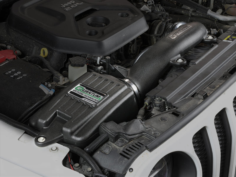 aFe Quantum Pro DRY S Cold Air Intake System 18-20 Jeep Wrangler JL L4-2.0L (t) Secondary image