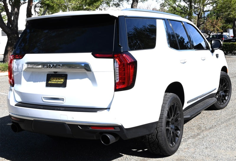 Gibson 21-22 Chevy Tahoe High Country 6.2L 4WD 2.5in Cat-Back Dual Split T409 SS Exhaust - Black Secondary image