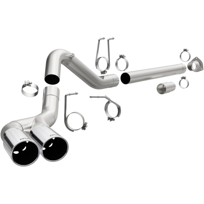 MagnaFlow 08-17 Ford F-250/F-350/F-450 4.6L/6.7 DPF-Back SS 4in Dual Single Passenger Side Rear Exit exhaust system components