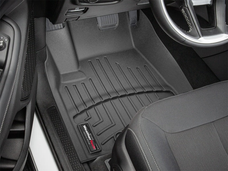 WeatherTech 22-23 Jeep Grand Cherokee/L Front FloorLiners - Black installed in vehicle interior