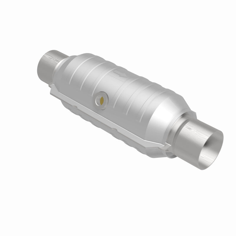 MagnaFlow Conv Univ 2.25inch Honda catalytic converter for offroad performance upgrades.