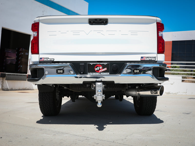 aFe Large Bore-HD 5 IN 409 SS DPF-Back Exhaust System w/Polished Tip 20-23 GM Truck V8-6.6L Secondary image