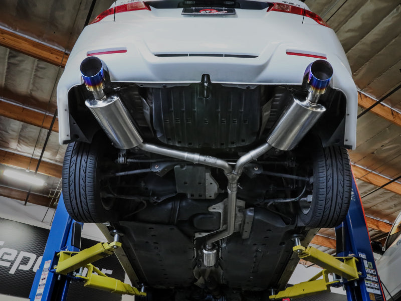aFe 09-14 Acura TSX L4 2.4L Takeda 2-1/2in to 2-1/4in 304 SS Cat-Back Exhaust System w/BlueFlame Tip Secondary image