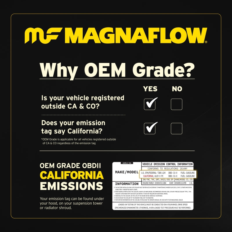 MagnaFlow Converter Direct Fit 06-11 Subaru Impreza 2.5L OEM Grade emissions information