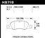 Hawk 2013-2016 Porsche 911 Series Performance Ceramic Front Brake Pads (Does not fit S models) diagram with dimensions