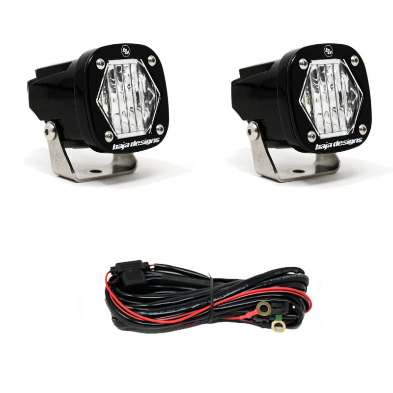 Baja Designs S1 Wide Cornering LED Light w/ Mounting Bracket Pair Main image