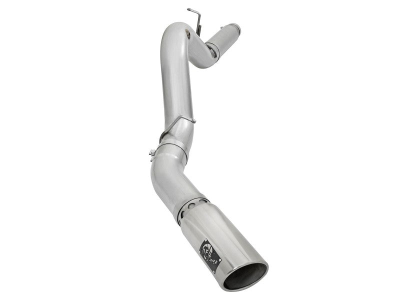 aFe Atlas Exhaust 5in DPF-Back Aluminized Steel w/ Polished Tips 16-17 GM Diesel Truck V8-6.6L (td) Secondary image
