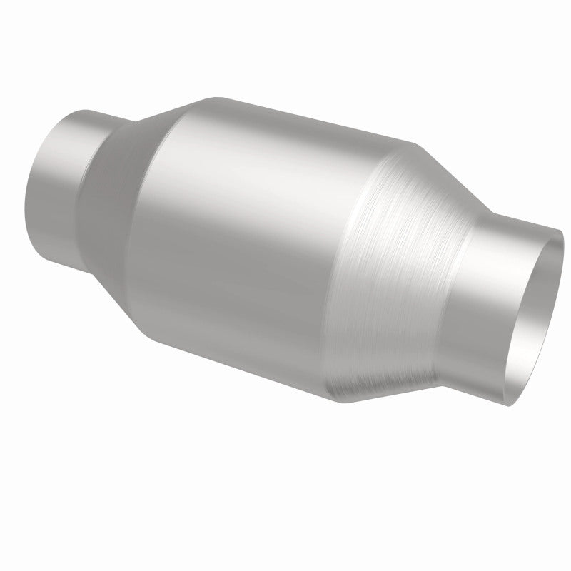 MagnaFlow Conv Univ 2.5in Inlet/Outlet Center/Center Round for offroad parts and Jeep Wrangler accessories.