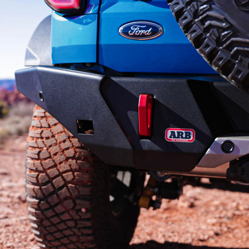 ARB 2021 Ford Bronco Rear Bumper Wide Body (Fit Kit NOT Included) with offroad tires.