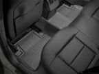 WeatherTech 10-16 Mercedes-Benz E-Class Sedan Rear FloorLiner - Black installed in vehicle cabin for superior carpet protection