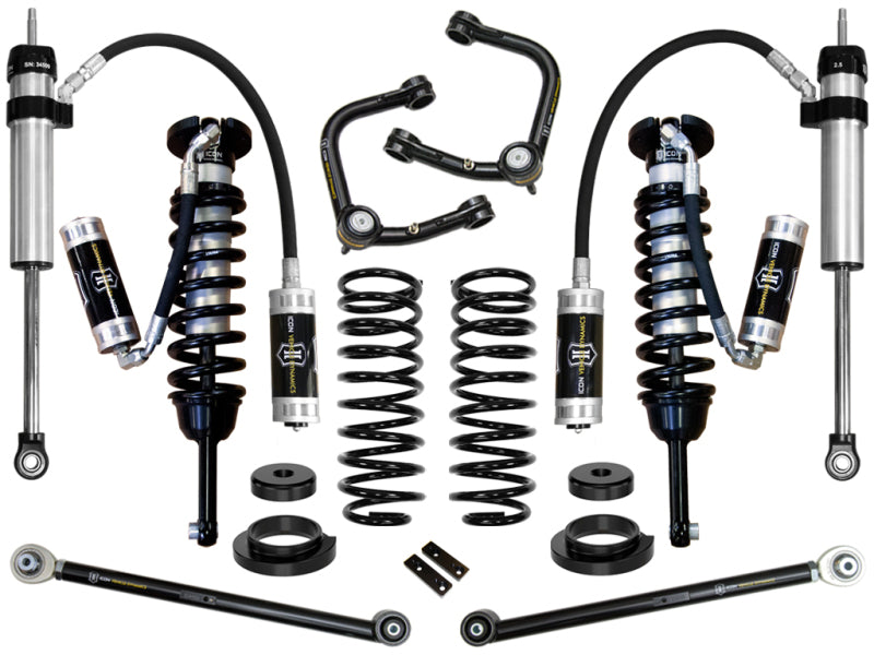 ICON 03-09 Lexus GX470 0-3.5in Stage 5 Suspension System w/Tubular UCA components for performance offroad parts.