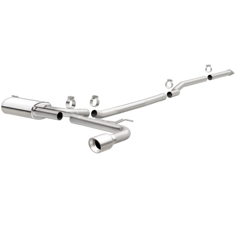 MagnaFlow Cat Back, SS, 2.5in, Street, Single Straight Pass. Polished 4in Tip, 2015 Ford Fusion 2.5L Secondary image
