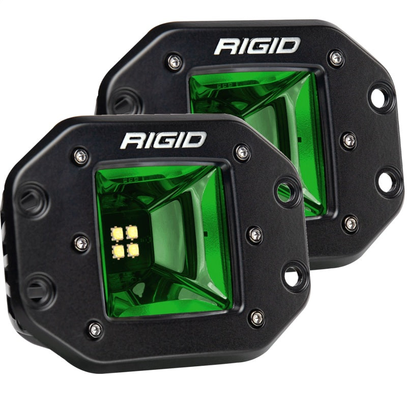 Rigid Industries Radiance+ Scene RGBW Flush Mount - Pair for offroad lighting and electrical.