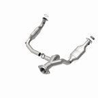 MagnaFlow Conv DF 07-08 Escalade 6.2 Driver Side OEM catalytic converter with stainless steel construction.