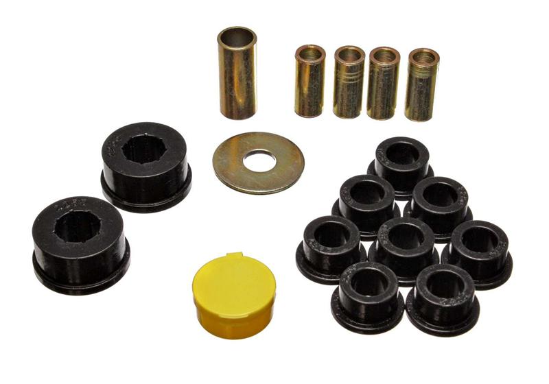 Energy Suspension 79-85 Mazda RX7 Black Rear Watts Link Set components for offroad performance upgrades