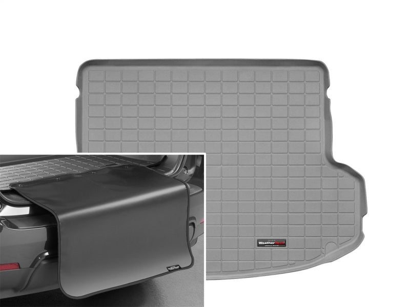 WeatherTech 10-15 Hyundai Tucson Cargo With Bumper Protector - Grey Secondary image