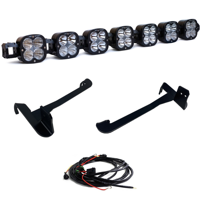 Baja Designs Dodge Ram 2019+ 2500 / 3500 7 XL Linkable Kit Baja Designs with mounting brackets and wiring harness.