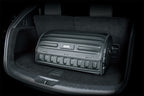 3D MAXpider 27.5in x 12in x 12.5in 3D Handy Trunk Carbon Fiber - Black in vehicle trunk.
