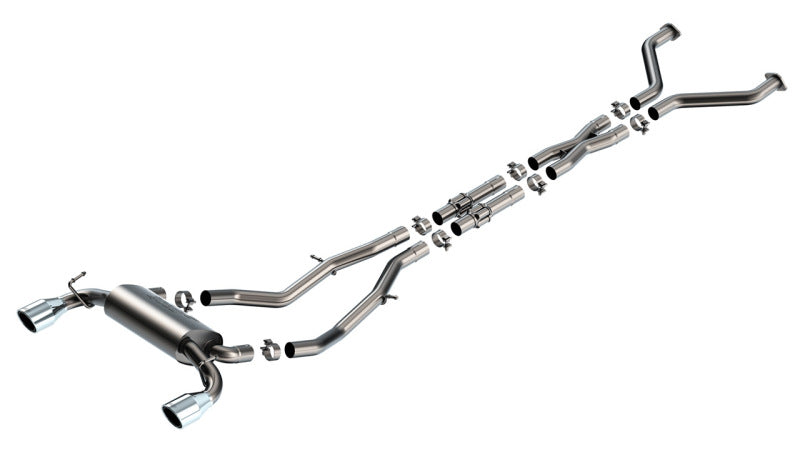 Borla 23-24 Nissan Z 2.5in S-Type Cat Back Exhaust 4.5in Tip - Stainless Steel Tips Main image