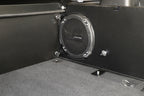 Tuffy Deluxe Enclosure For Jeep Wrangler W/ Subwoofer view showing Alpine subwoofer.