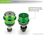 DV8 Offroad 07-18 Jeep Wrangler JK Replacement Ball Joint Kit - Dana 30/44 with chromoly steel construction for durability.