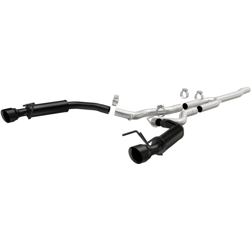 MagnaFlow Cat-Back 15-16 Ford Mustang 2.3L L4 Competition SS 3in Dual Split Rear 4.5in Black Tips Secondary image