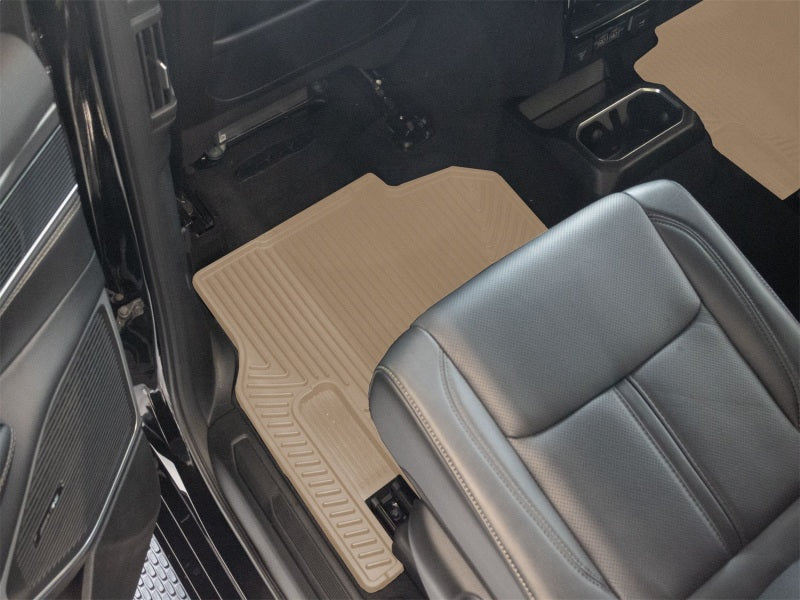 WeatherTech 22-26 Jeep Grand Wagoneer-WS Not Significant-2nd Row Rear All-Weather Floor Mats - Tan Secondary image