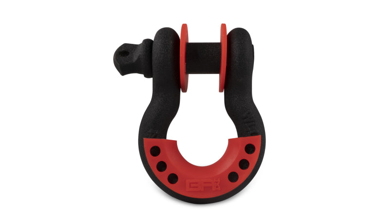 Body Armor 4x4 3/4in Black D-Ring with Red Isolators Single, durable offroad accessory