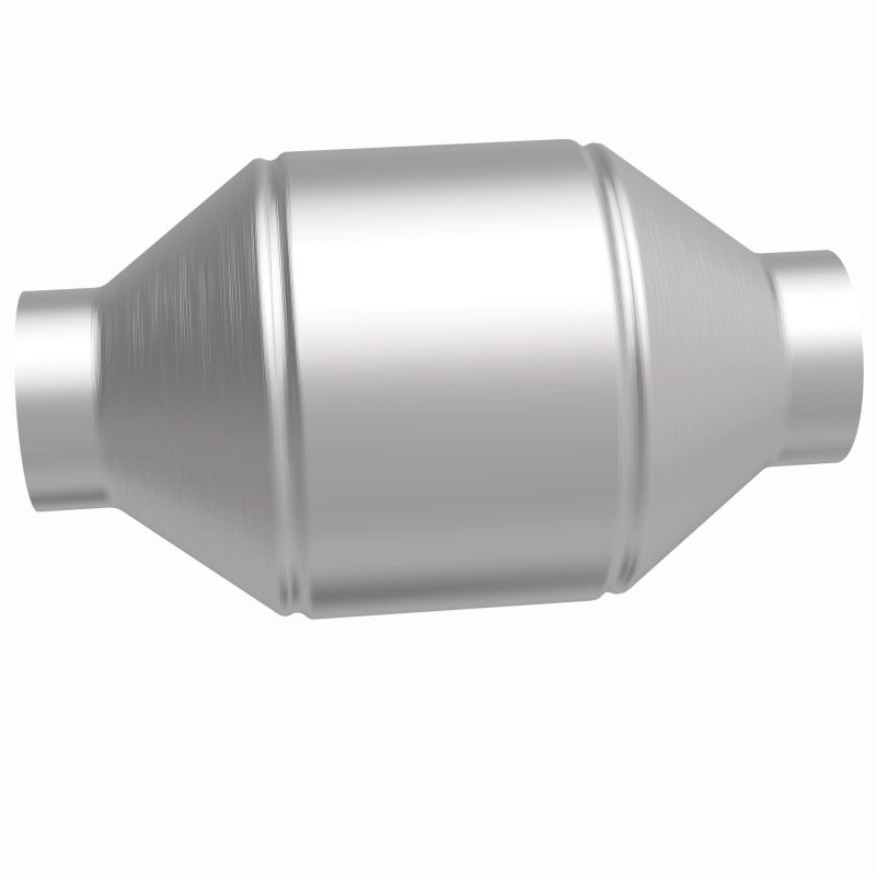 MagnaFlow Conv Univ 2.25in Inlet/Outlet Center/Center Round 3in Body L x 5in W x 8.75in Overall L for offroad trucks