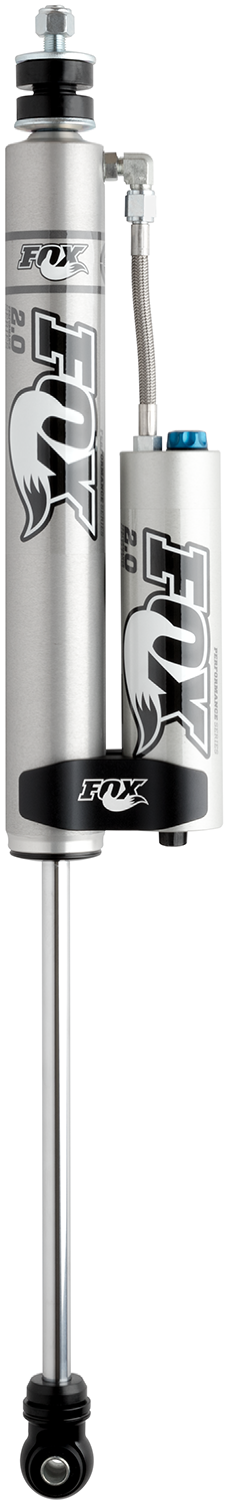 Fox 07+ Jeep JK 2.0 Factory Series 10.1in. Smooth Body R/R Front Shock w/CD Adjuster / 2.5-4in. Lift for offroad performance upgrades. Main image