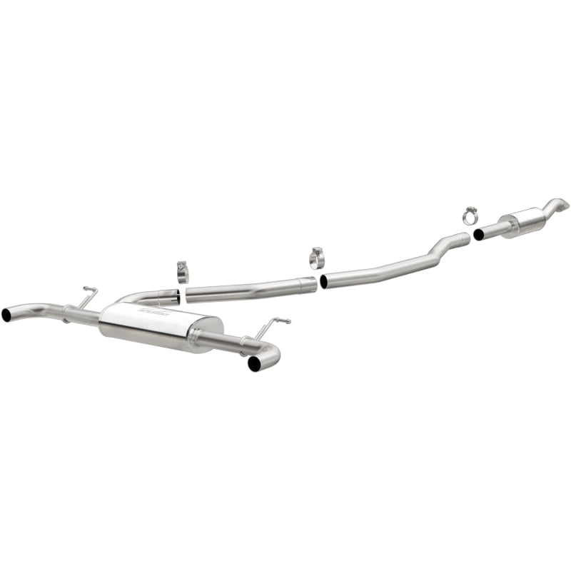MagnaFlow 13-15 Lincoln MKZ L4 2.0L Turbo Stainless Cat Back Performance Exhaust Dual Split Rear Secondary image