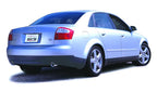 Borla Cat Back system for 02-08 Audi A4 Quattro 2.0L 4cyl rear view
