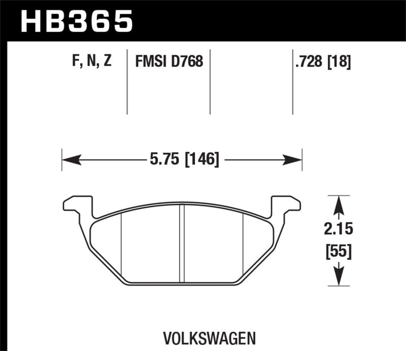 Hawk HPS 5.0 Street Brake Pads - Front Secondary image