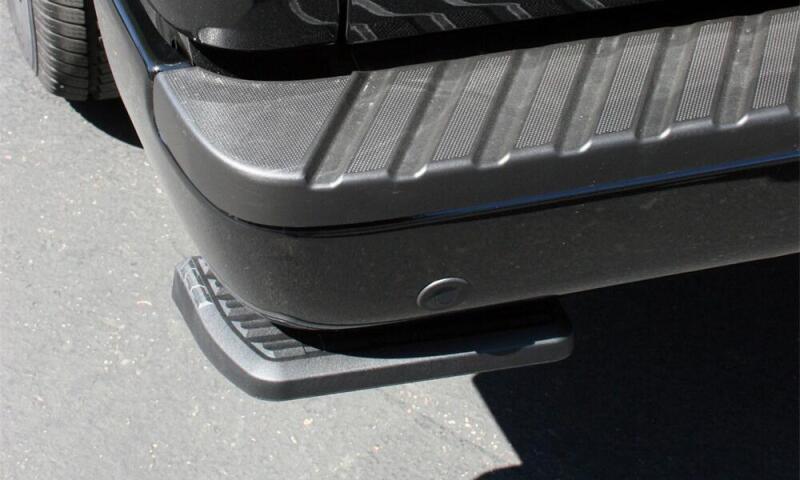 AMP Research 21-22 Ford F150 BedStep (Does Not Work w/Dual Exhaust) - Black for easy access to truck bed.