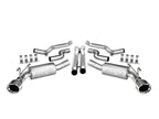 Borla 10-13 Chevy Camaro SS 6.2L 8cyl Aggressive Catback Exhaust complete system with polished tips and X-Pipe.