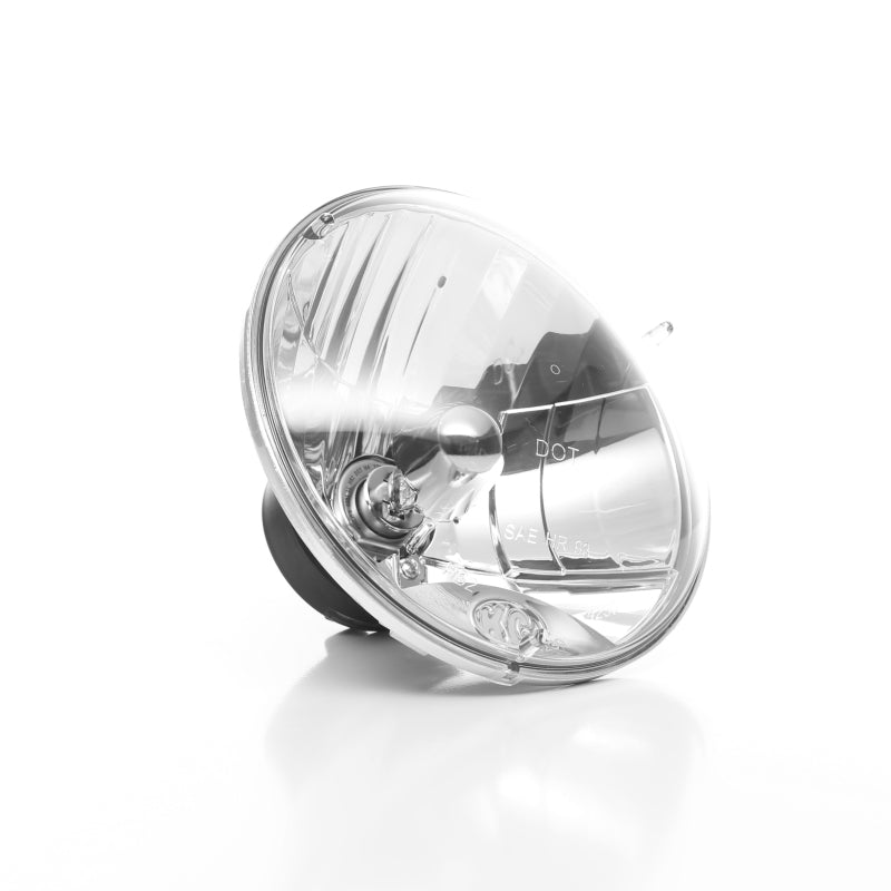 KC HiLiTES Universal/97-06 Jeep TJ 7in. Halogen H4 DOT Headlight 55/60w Lexan (Pair Pack System) - Offroad lighting and electrical Main image