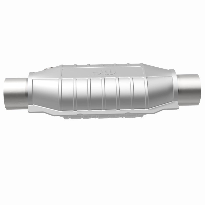 MagnaFlow Conv Univ 3 Single O2 Boss catalytic converter.