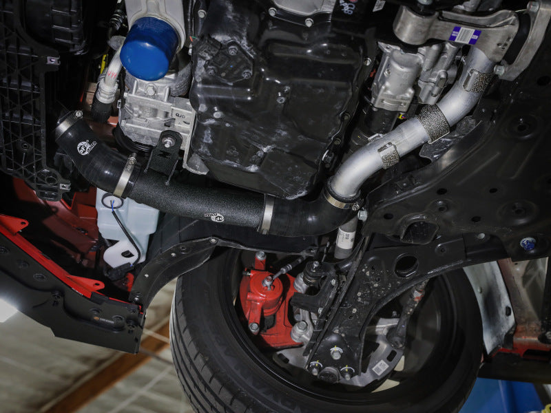 aFe 19-22 Hyundai Veloster N L4 2.0L (t) BladeRunner 2-1/2in Aluminum Hot Charge Pipe - Black Secondary image