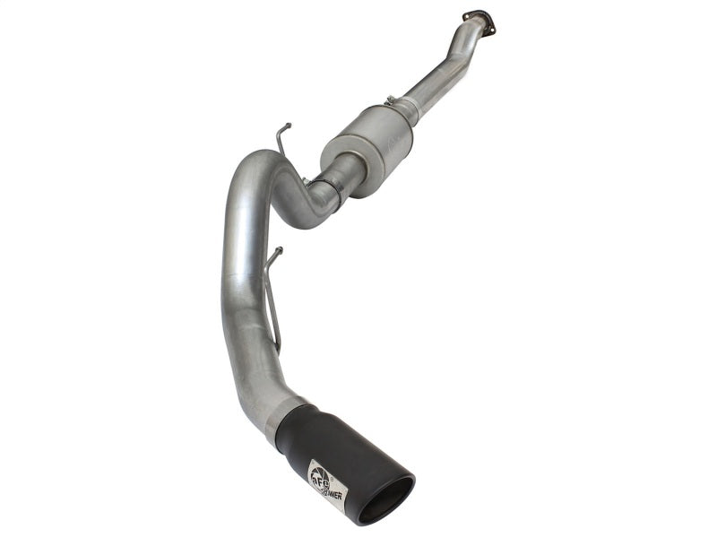 aFe Atlas Exhausts 4in Cat-Back Aluminized Steel Exhaust Sys 2015 Ford F-150 V6 3.5L (tt) Black Tip Secondary image