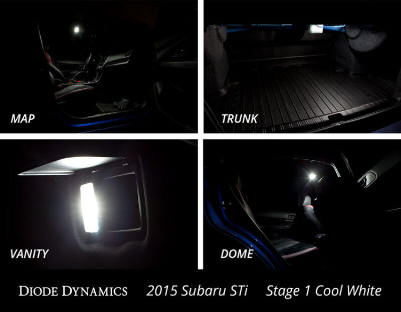 Diode Dynamics 15-19 Subaru WRX Interior Light Kit Stage 2 - Blue Secondary image