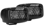 Rigid Industries SR-M Series PRO Midnight Edition - Spot - Diffused - Pair for offroad lighting and electrical.