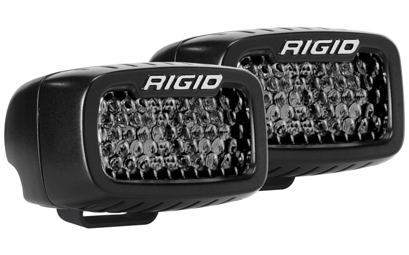 Rigid Industries SR-M Series PRO Midnight Edition - Spot - Diffused - Pair for offroad lighting and electrical.