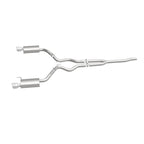 MagnaFlow Cat Back, SS, 2.5in, Street, Dual Split Polished 4.5in Tips 2015 Ford Mustang Ecoboost exhaust system