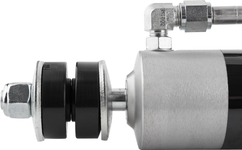 Fox 2005+ Ford SD I 2.0 Perf Series 10.1in. Smooth Body Remote Res. Front Shock - 4-5in Lift close-up view.