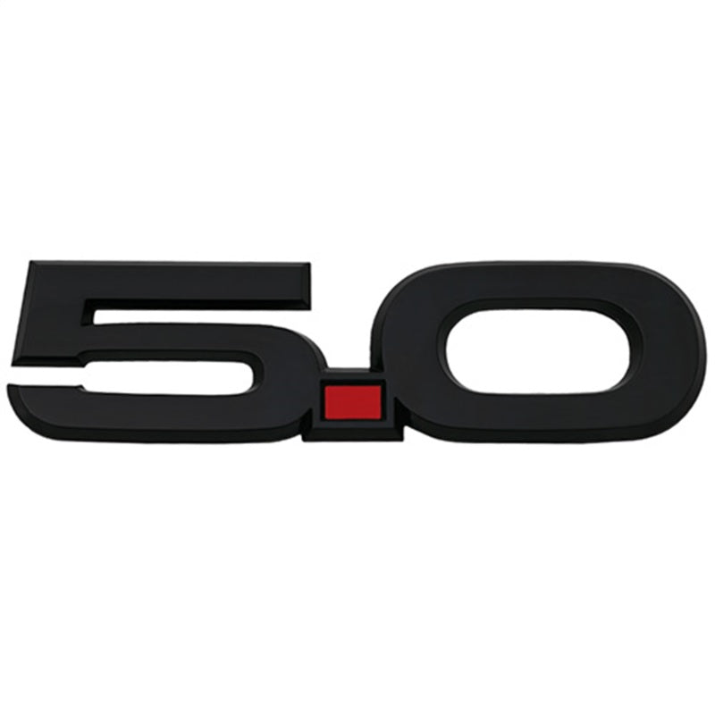 Ford Racing 15-17 Ford Mustang 5.0L Fender Emblem Black Secondary image