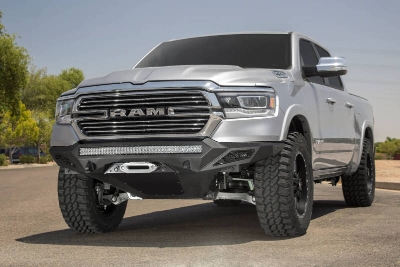 Addictive Desert Designs 19 Ram 1500 Stealth Fighter Front Bumper w/ Winch Mount & Sensor Cut Outs Secondary image