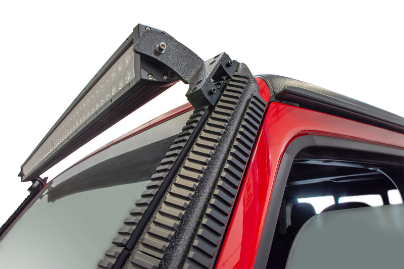 DV8 Offroad 2018+ JL/Gladiator Picatinny Rail A-Pillar Pod LED Light Mount Secondary image