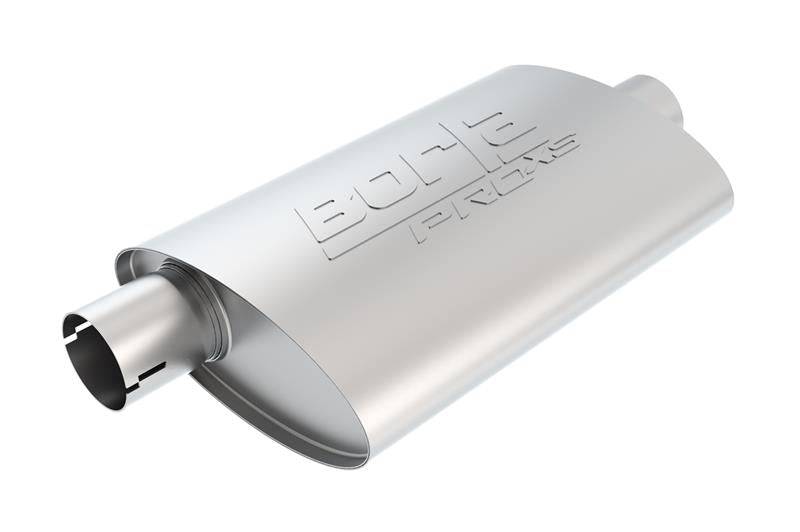 Borla Universal Center/Offset Oval 3in Tubing 14in x 4in x 9.5in PRO-XS Muffler for offroad performance upgrades